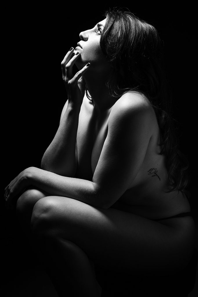 fotografía chica blanco y negro Barcelona
