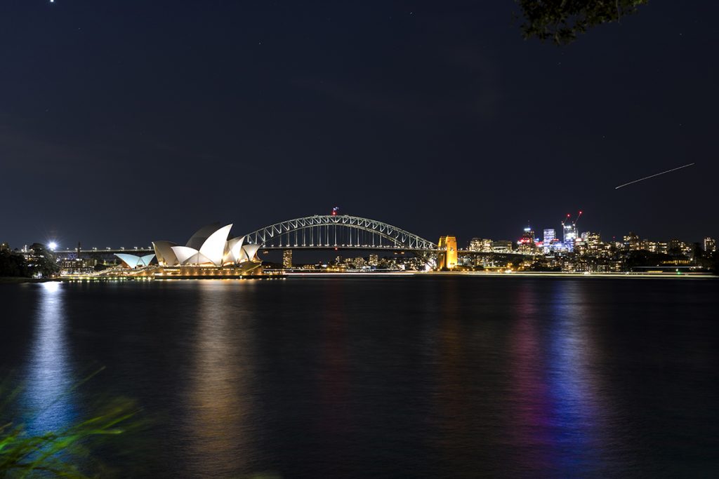 fotografía paisaje nocturno Sidney