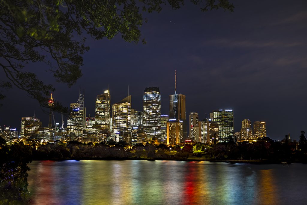 fotografía paisaje nocturno Sidney